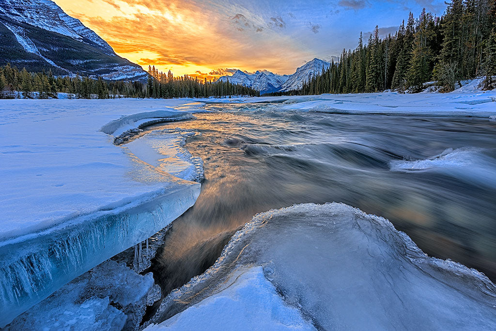 Sunrise in Jasper National Park Poster och Canvastavla