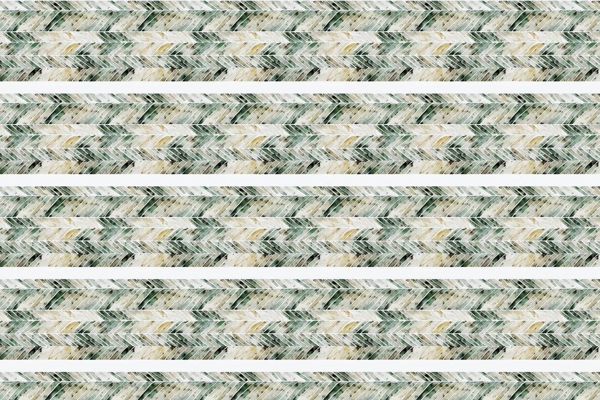 Green Beige Pattern Poster och Canvastavla