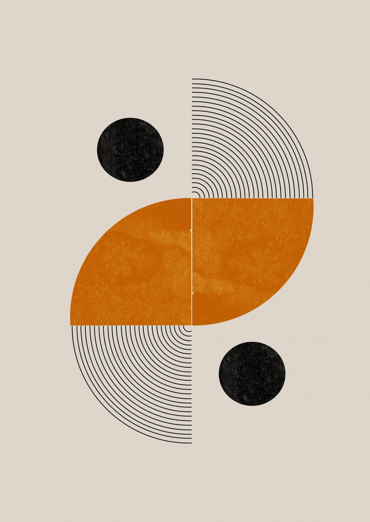 Retro Shape Poster och Canvastavla