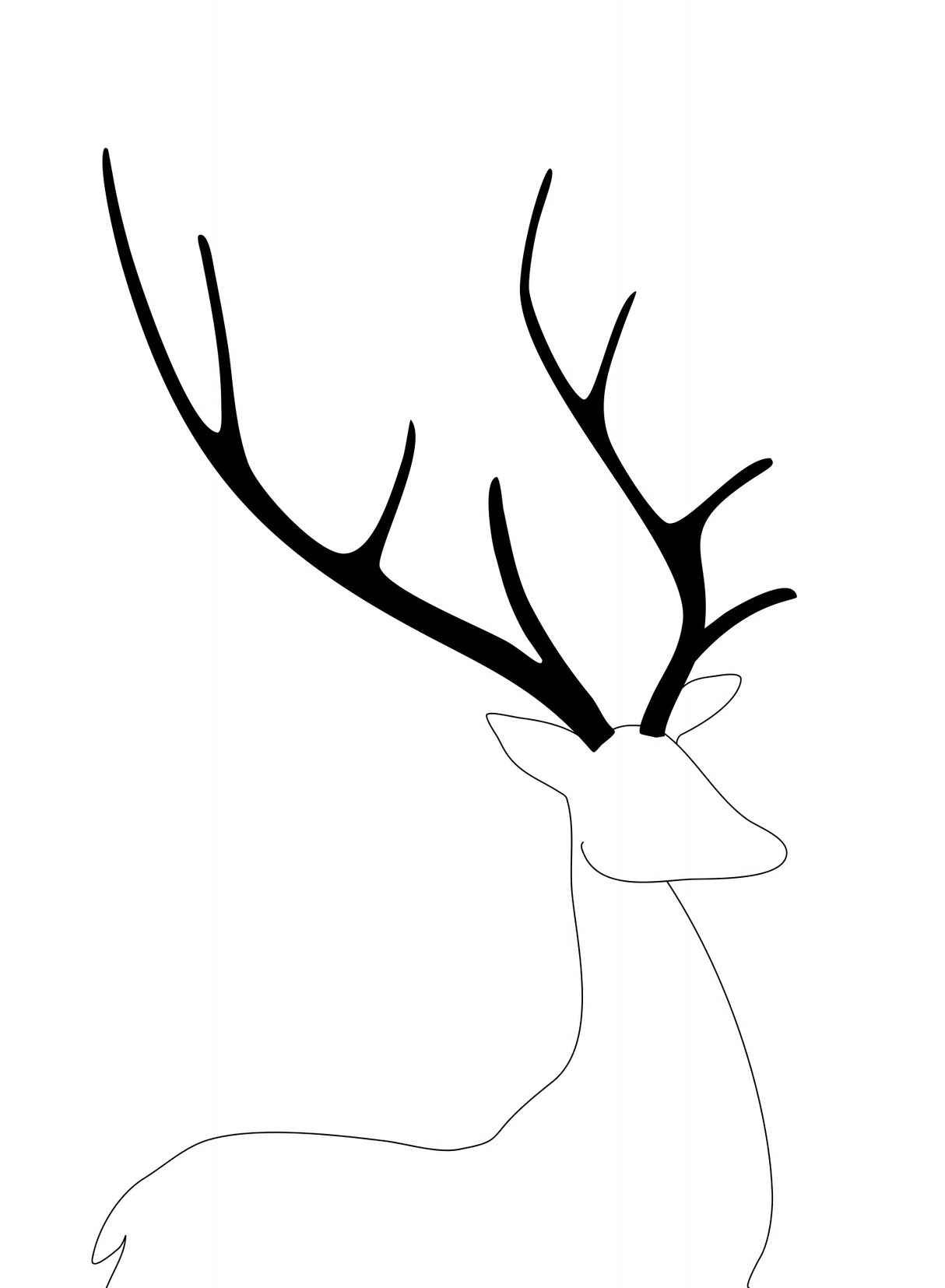 It's a reindeer Poster och Canvastavla