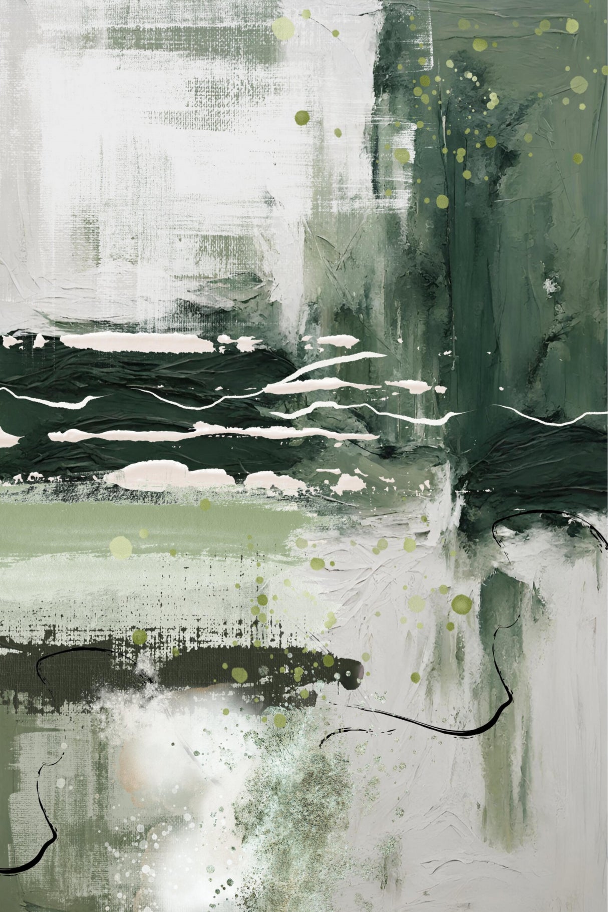 Canvas Greens 2 Poster och Canvastavla