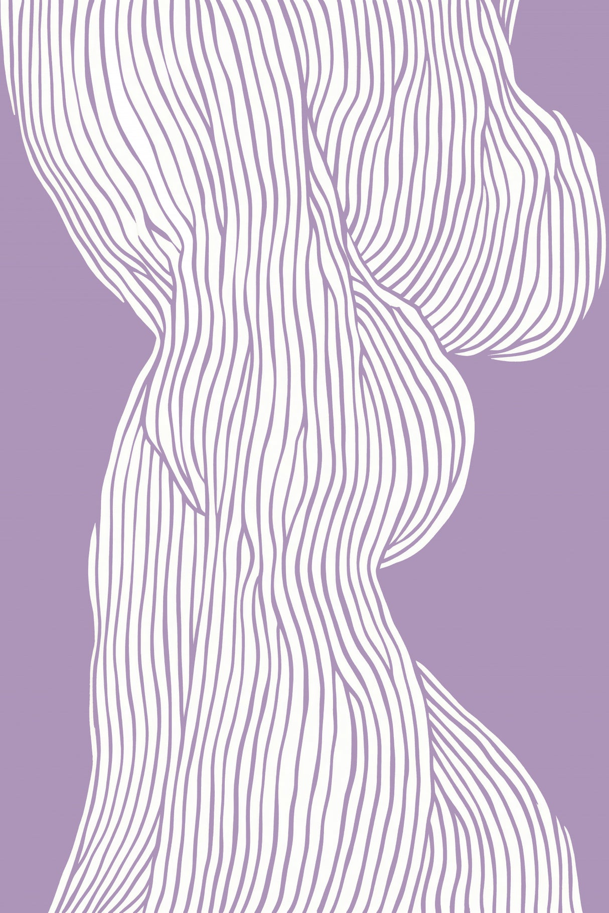 Fibers No 1 (Purple) Poster och Canvastavla