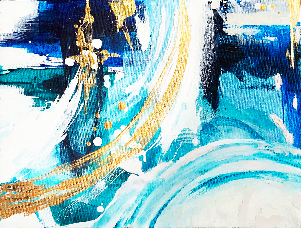 Angle Gold B Poster och Canvastavla