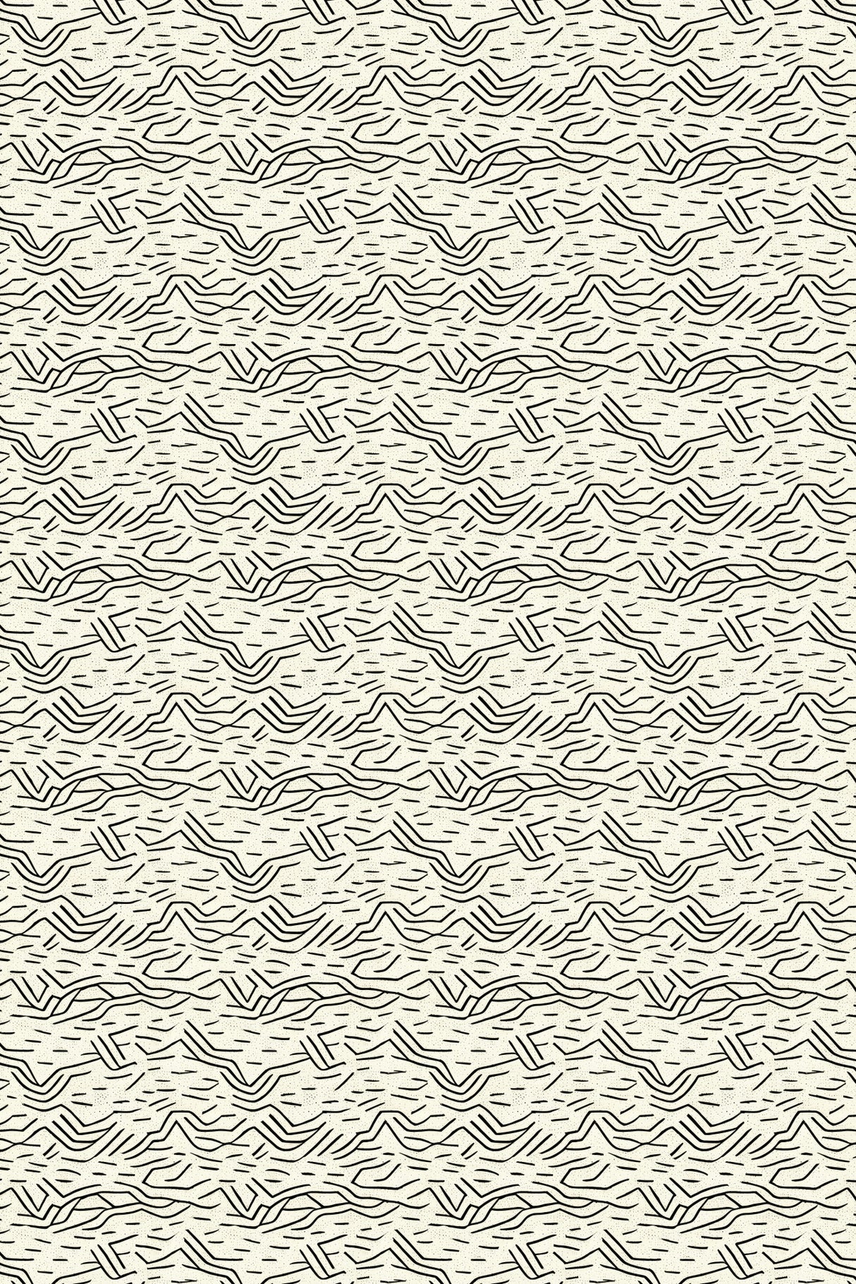 Thin Zig Zag Pattern Poster och Canvastavla