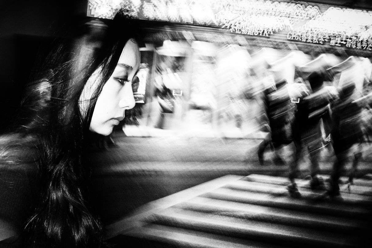 Shibuya Street - TOKYO 2016 Poster och Canvastavla