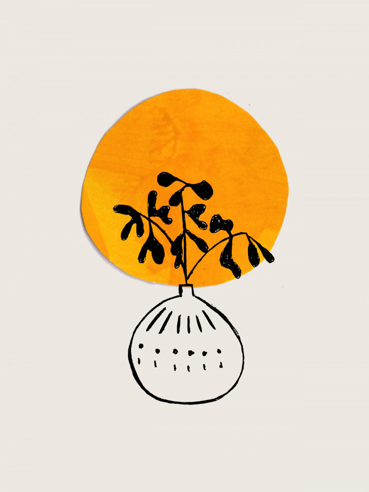 Sun Plant . Vas och keramikposter