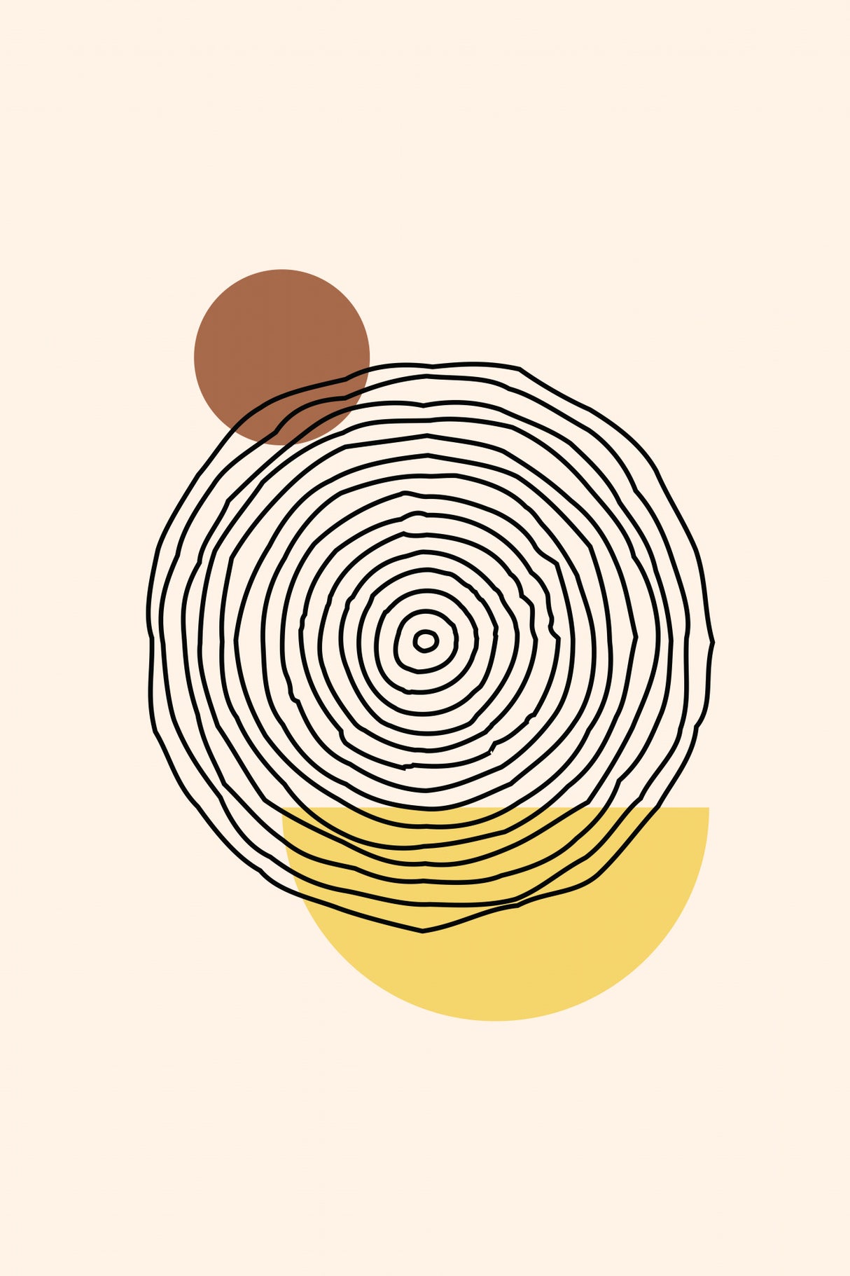 Geometric Abstract Shapes Iii Poster och Canvastavla