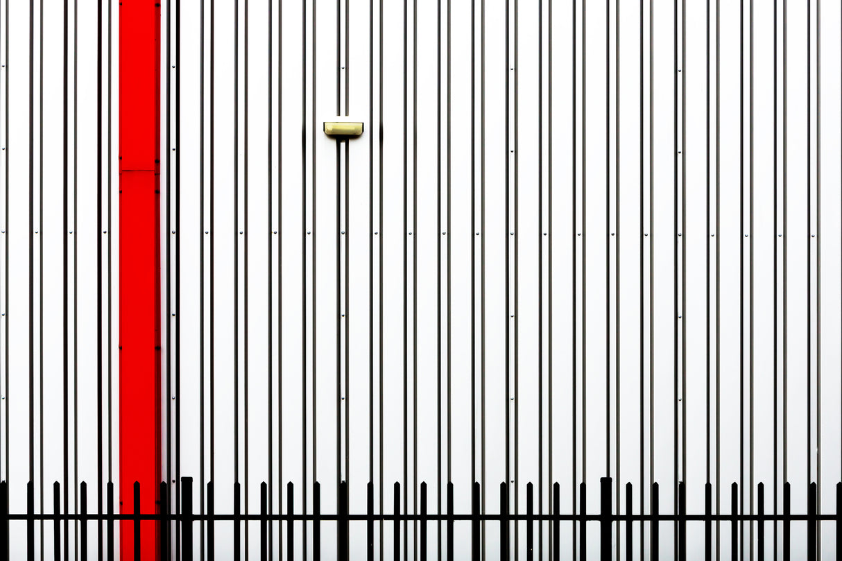 Red Lined Poster och Canvastavla