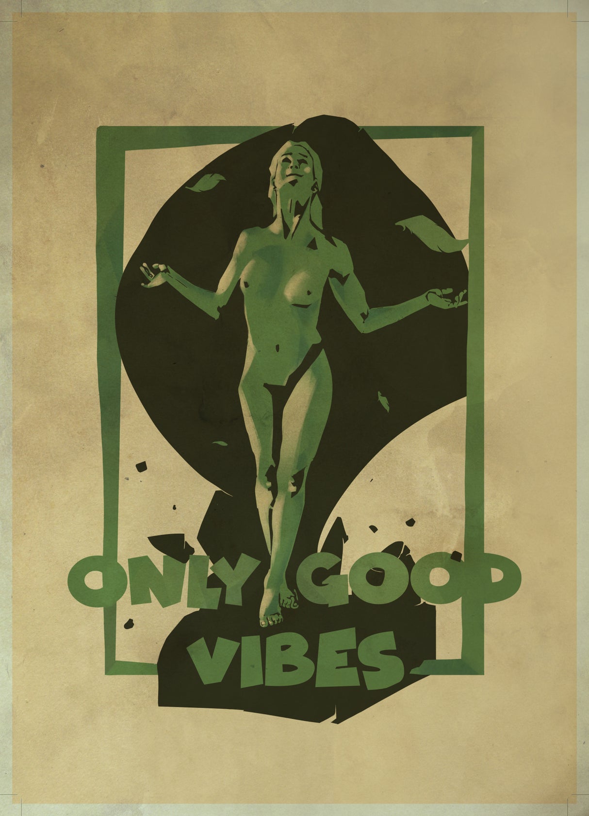 Good Vibes print Poster och Canvastavla