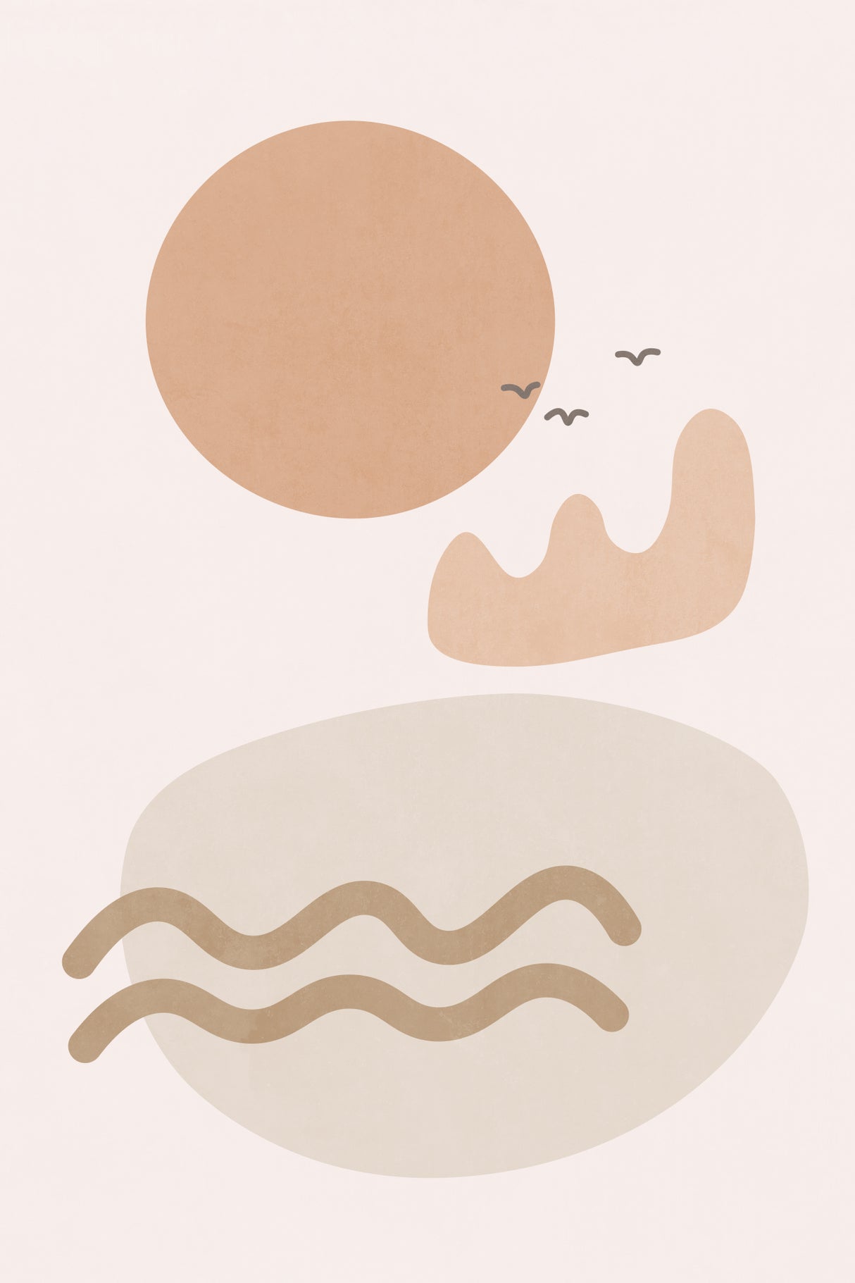 Landscape Shapes 05 Poster och Canvastavla