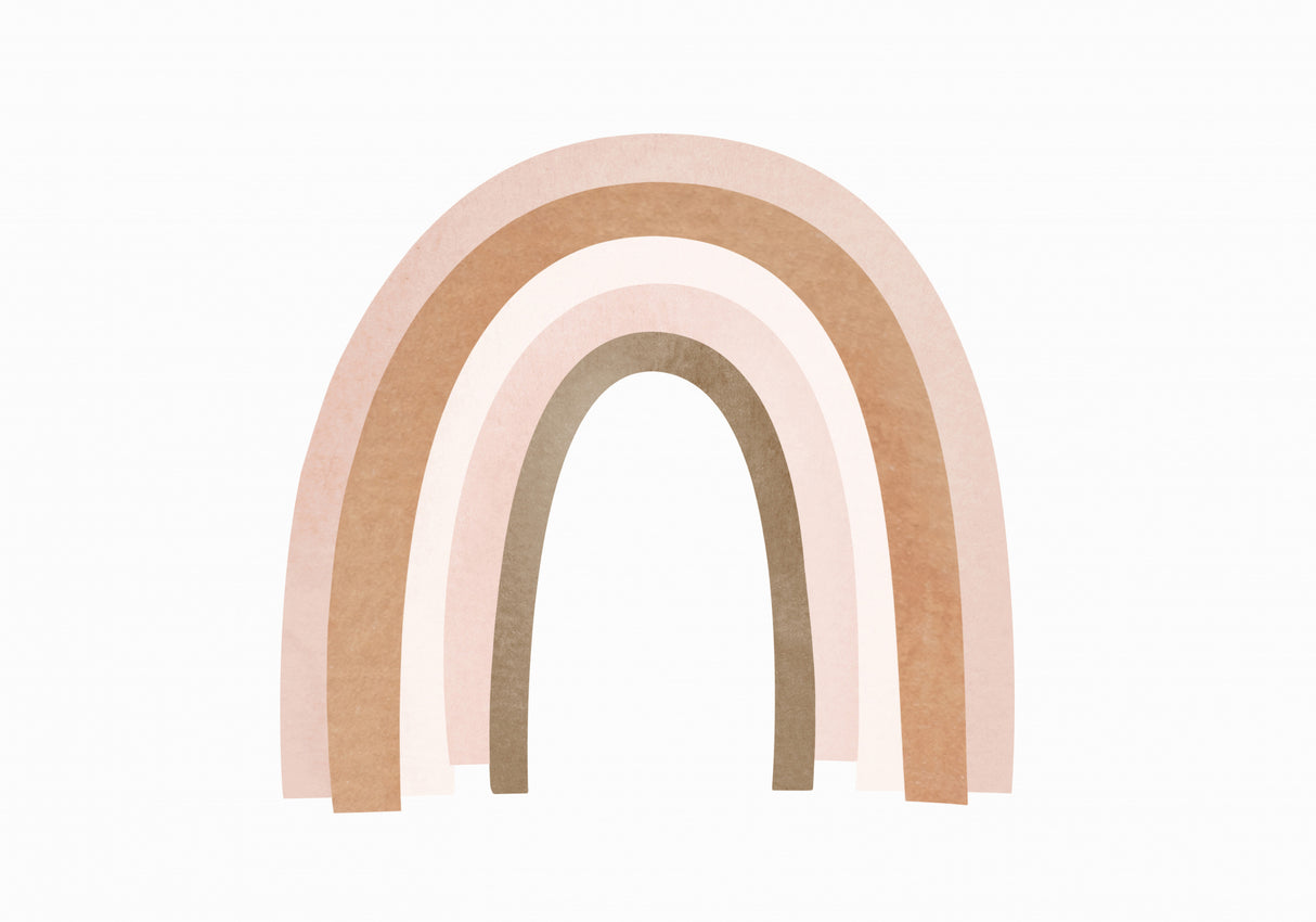 Terracotta Rainbow Poster och Canvastavla