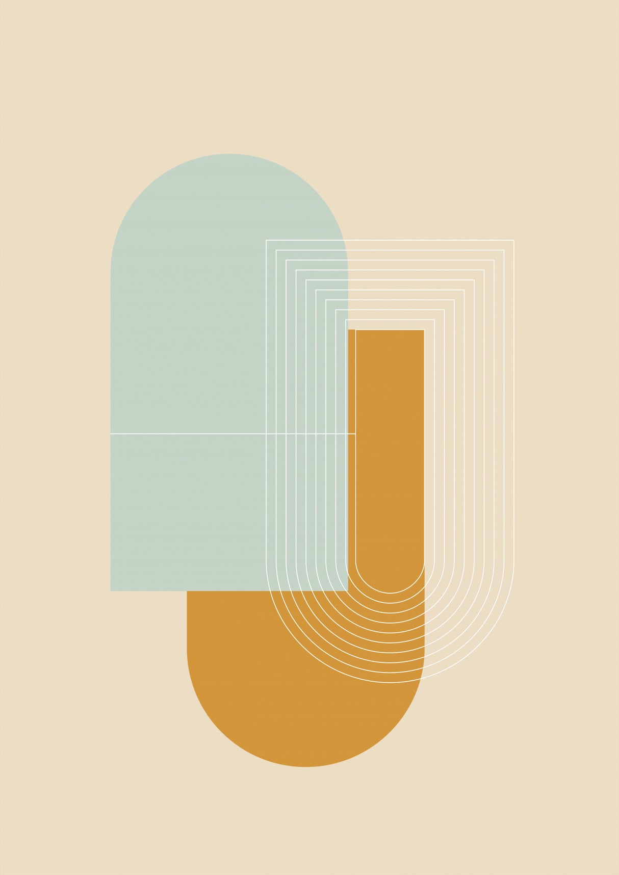 Contemporary Abstract 06 Poster och Canvastavla