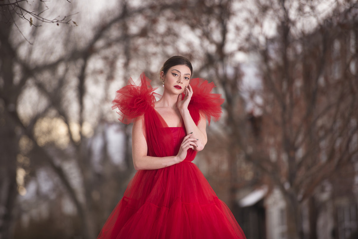 Beauty in Red Poster och Canvastavla