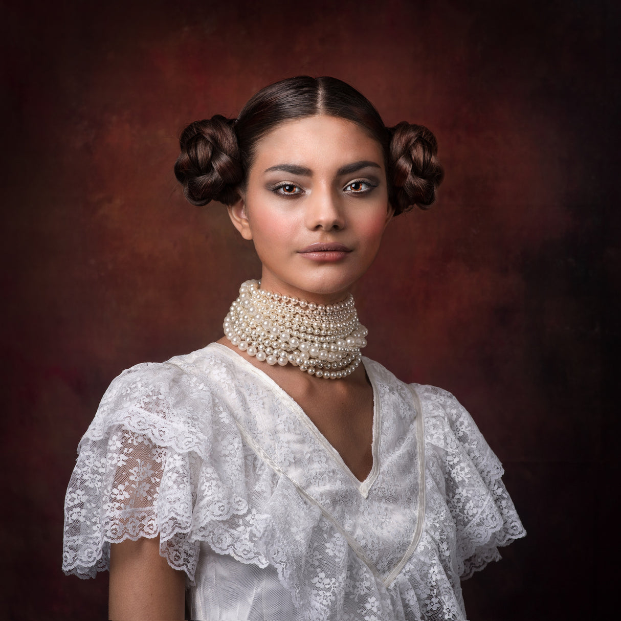 Girl With Pearls Poster och Canvastavla