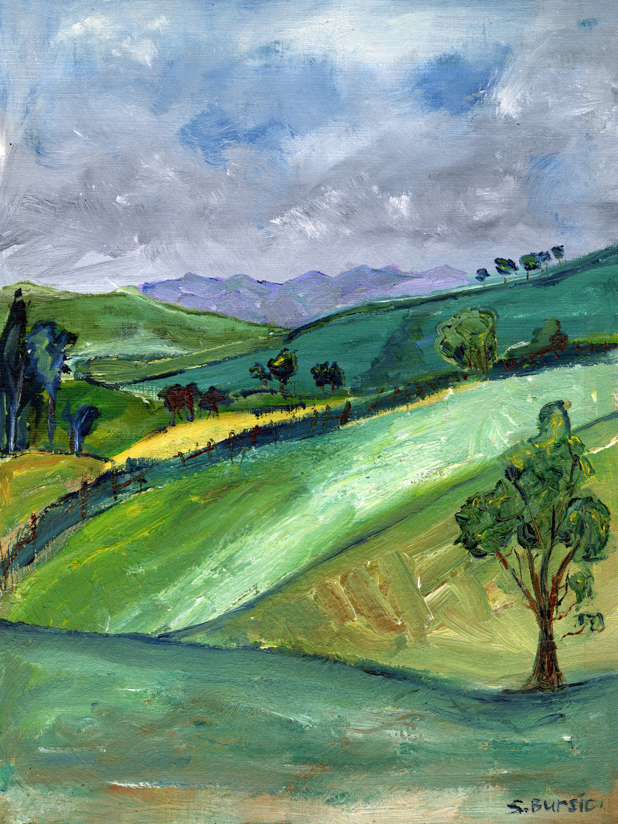 The countryside Poster och Canvastavla