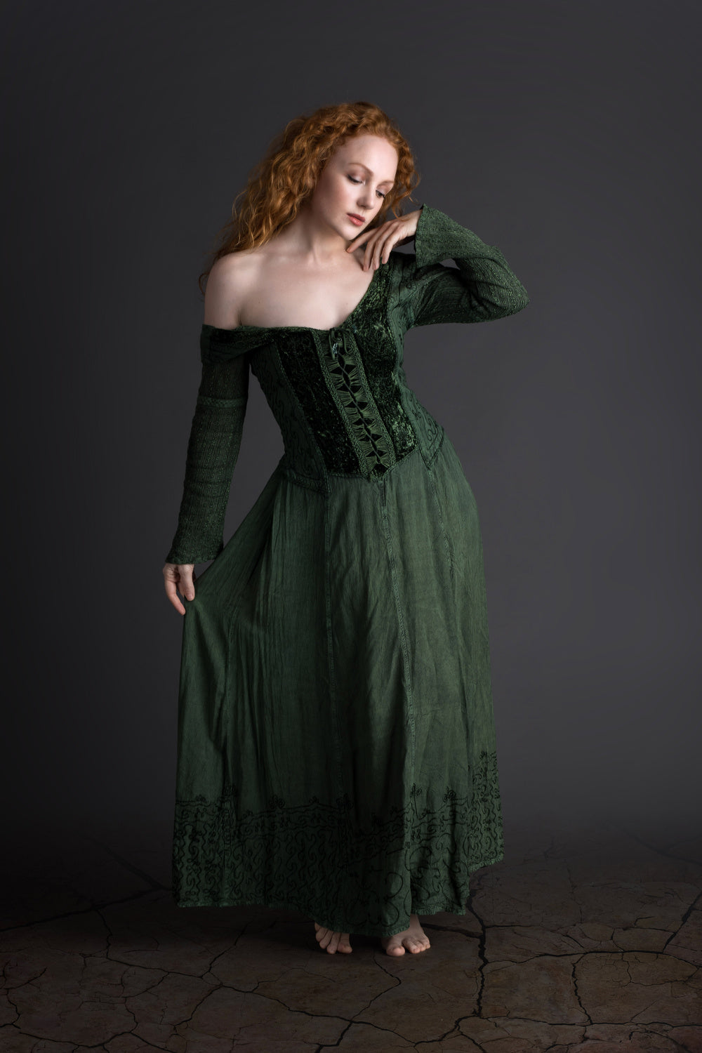 green dress Poster och Canvastavla