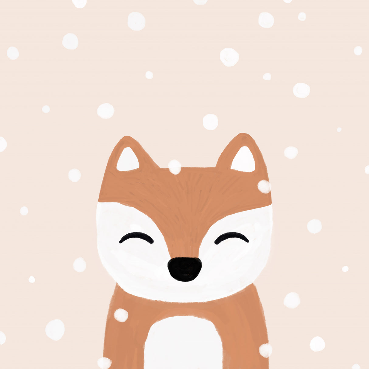 Snow & Fox Poster och Canvastavla