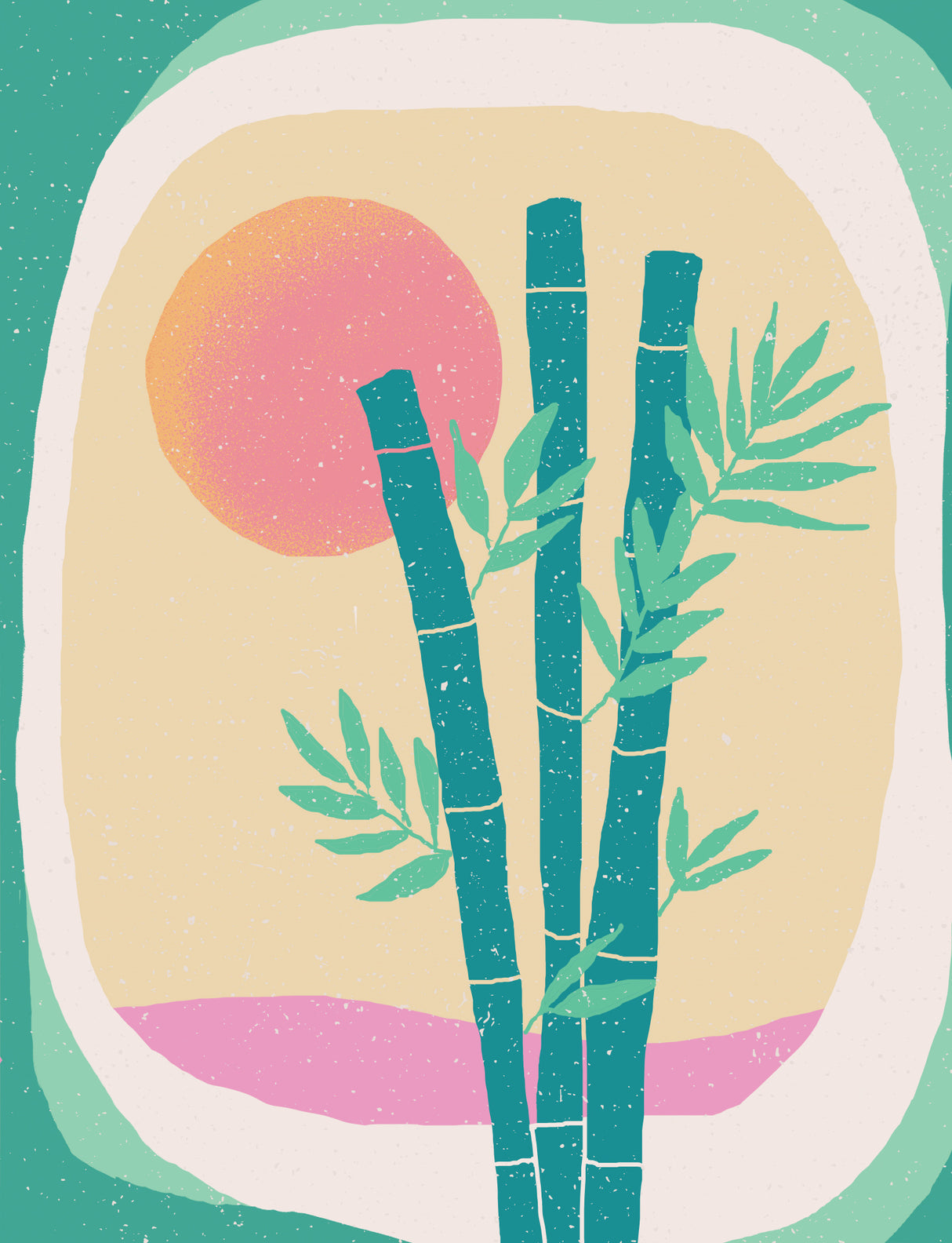 Bamboo in the Desert Poster och Canvastavla