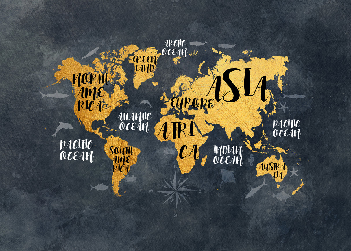 World map 30 Poster och Canvastavla