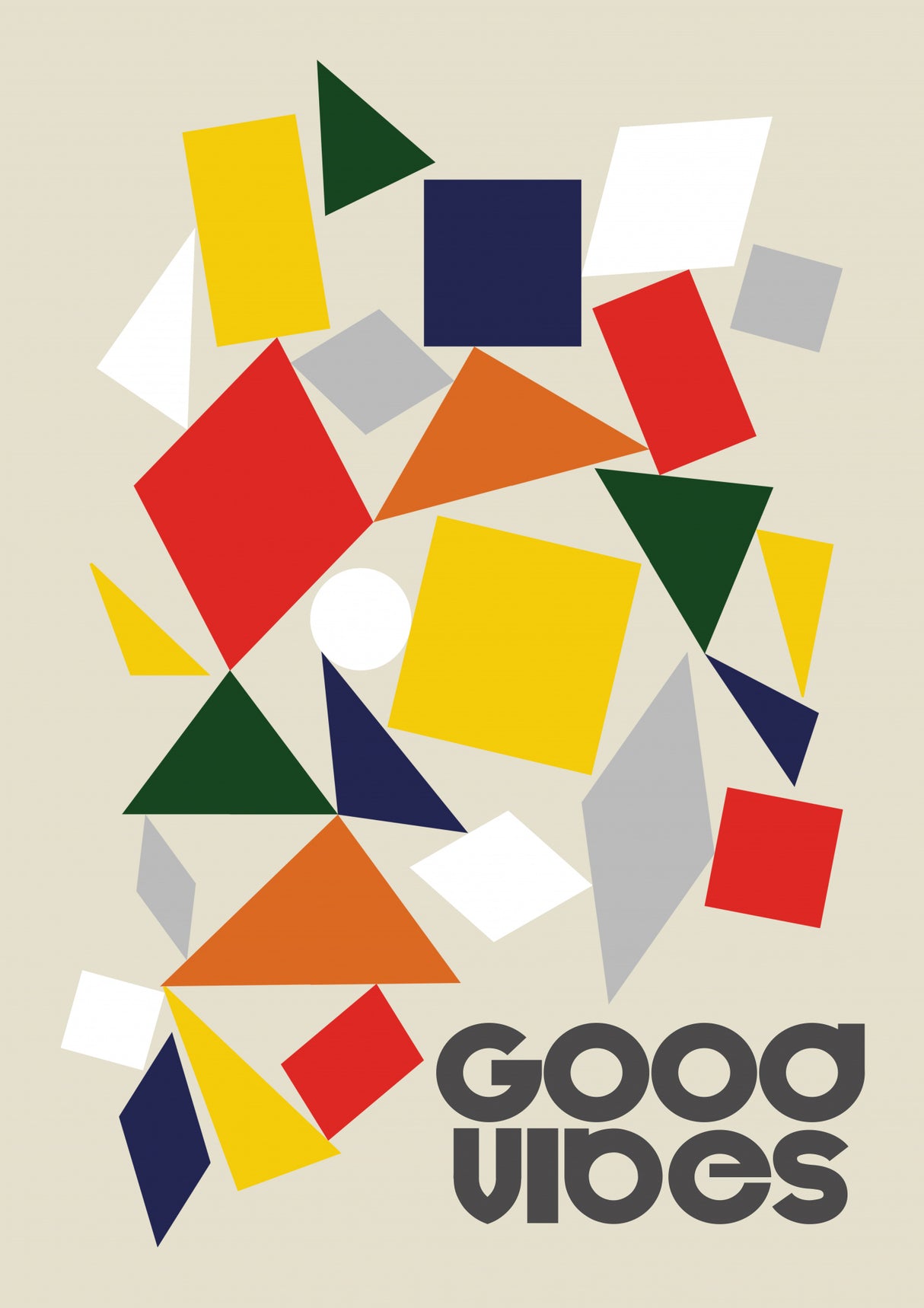 Good Vibes Pieces Poster och Canvastavla