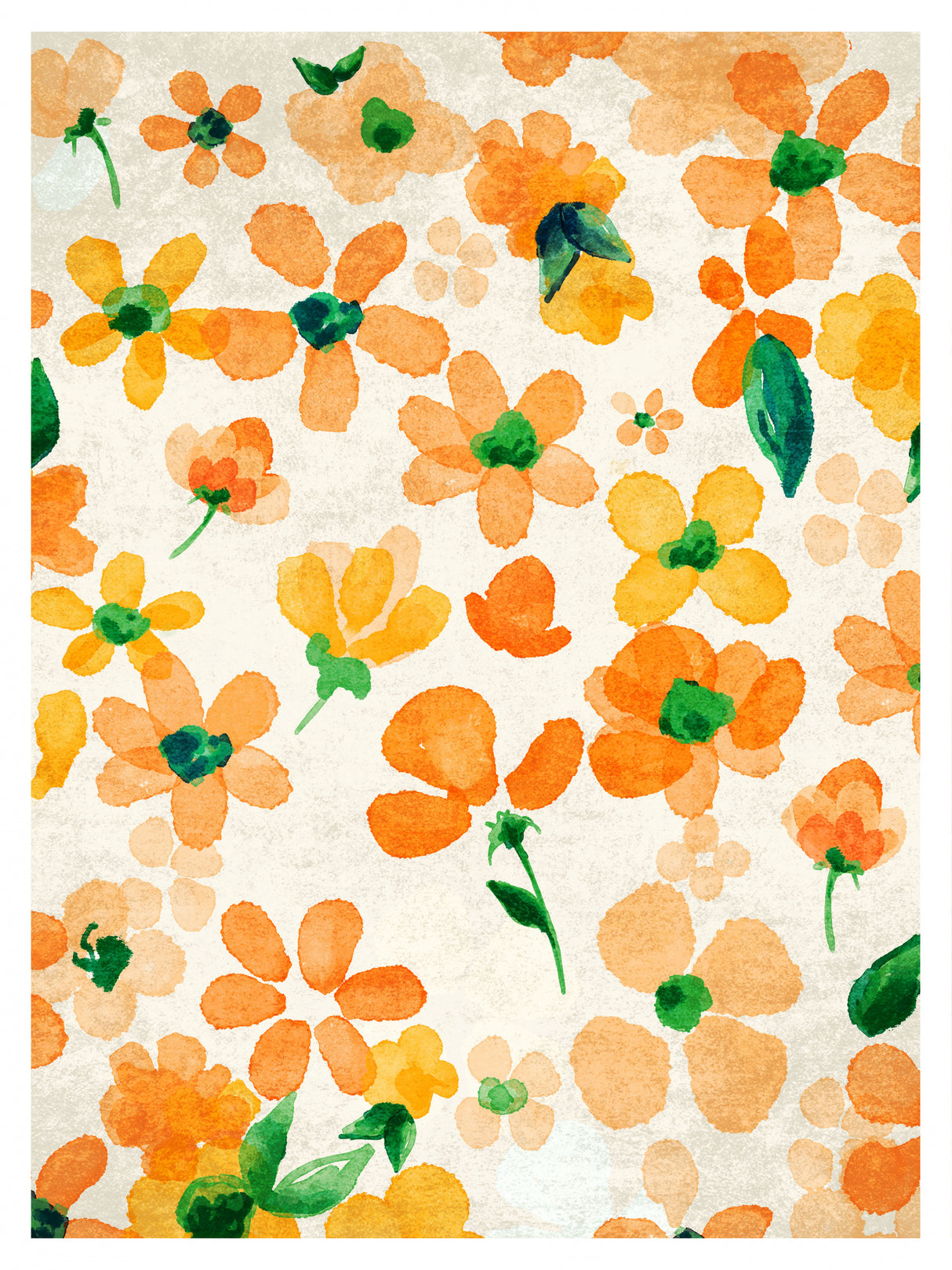 Orange Poster och Canvastavla