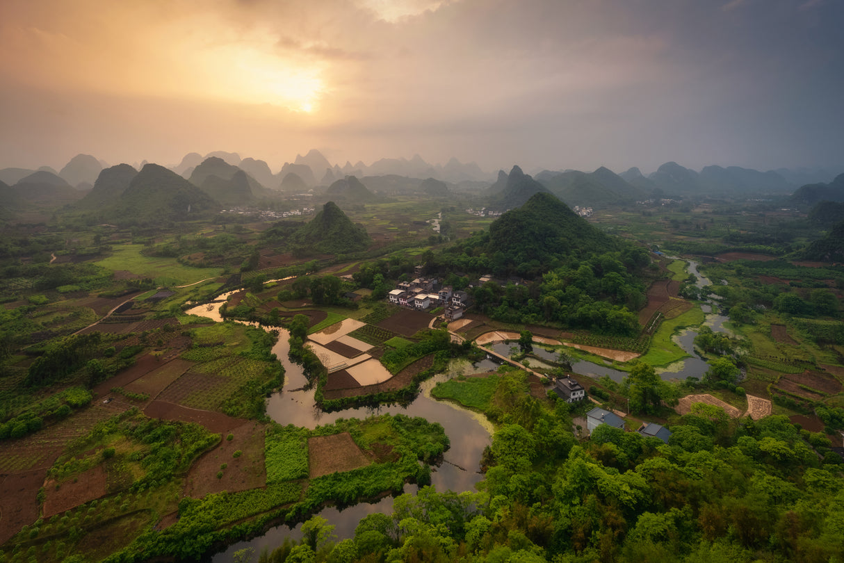 Yangshuo. Poster och Canvastavla