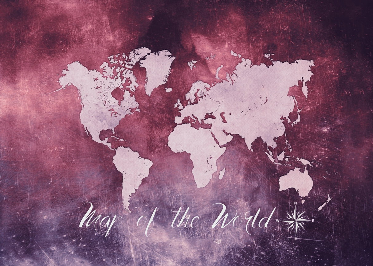 World map 13 Poster och Canvastavla