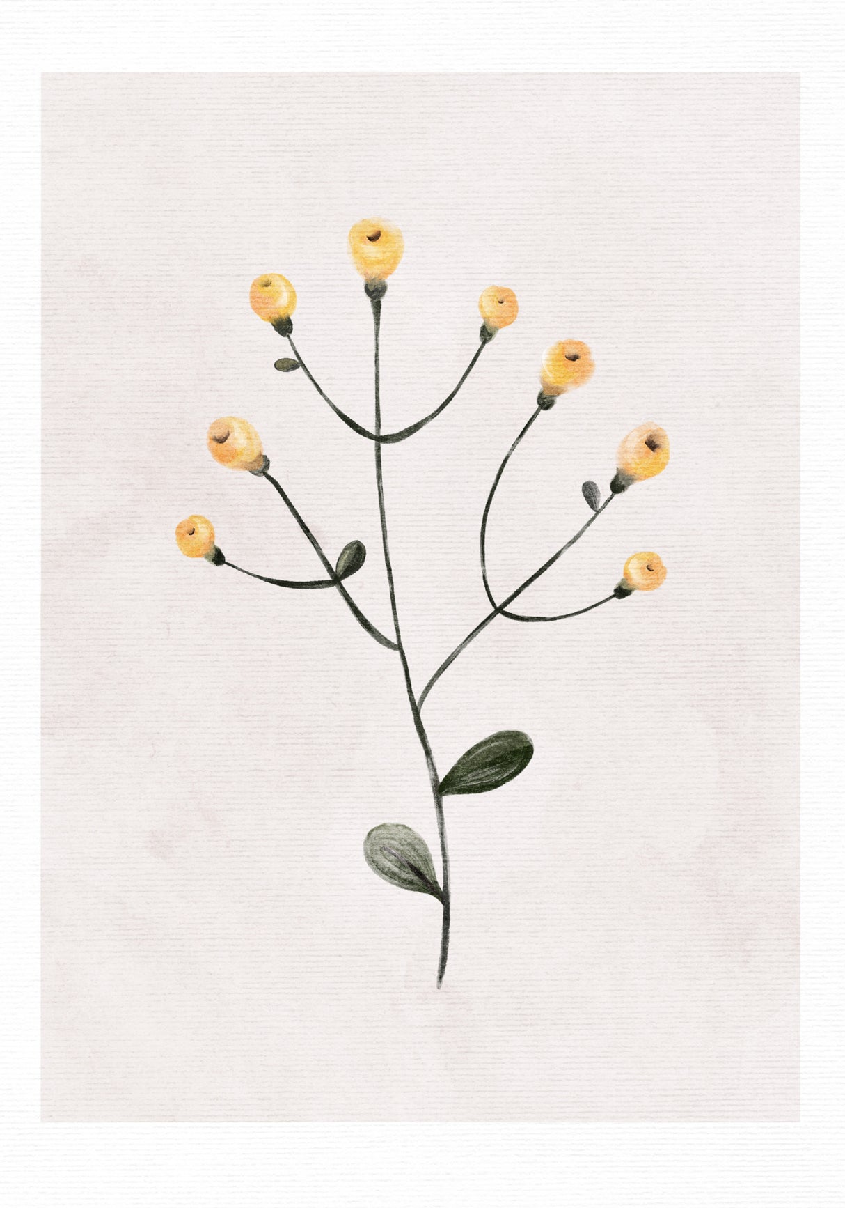 Yellow Treasure Poster och Canvastavla