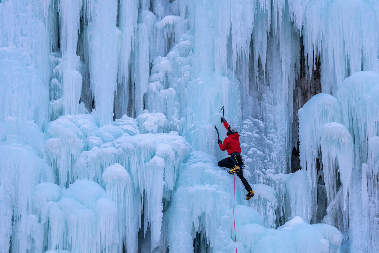 Ice Cliff Climbing-3 Poster och Canvastavla