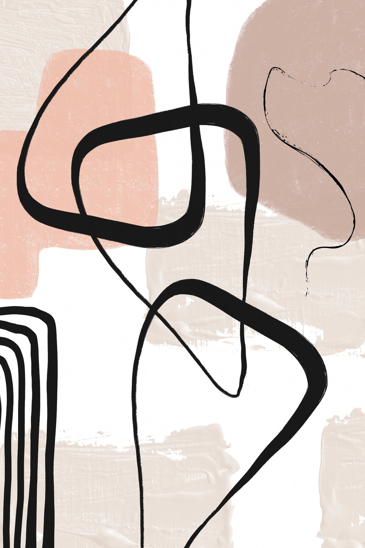 Smooth Shapes 1 Poster och Canvastavla