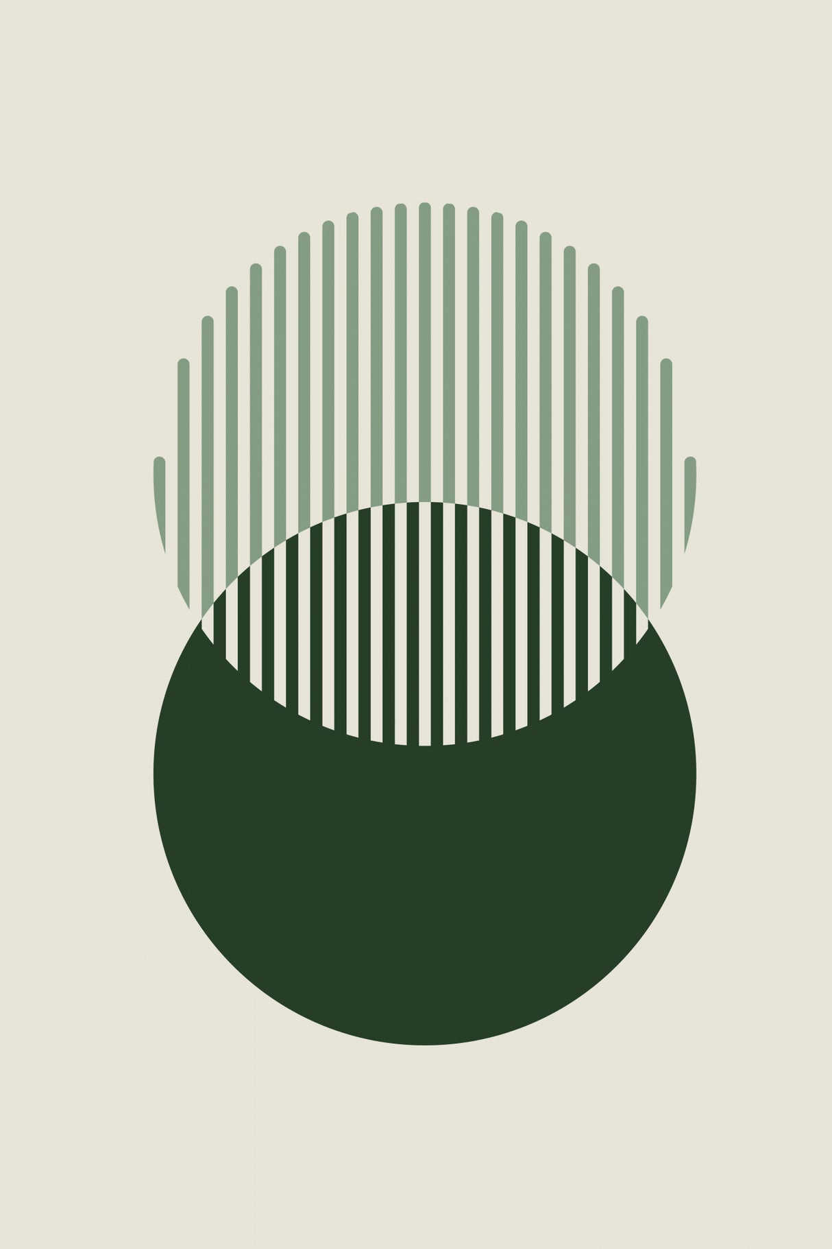 Minimal Abstract Circles Iii Poster och Canvastavla
