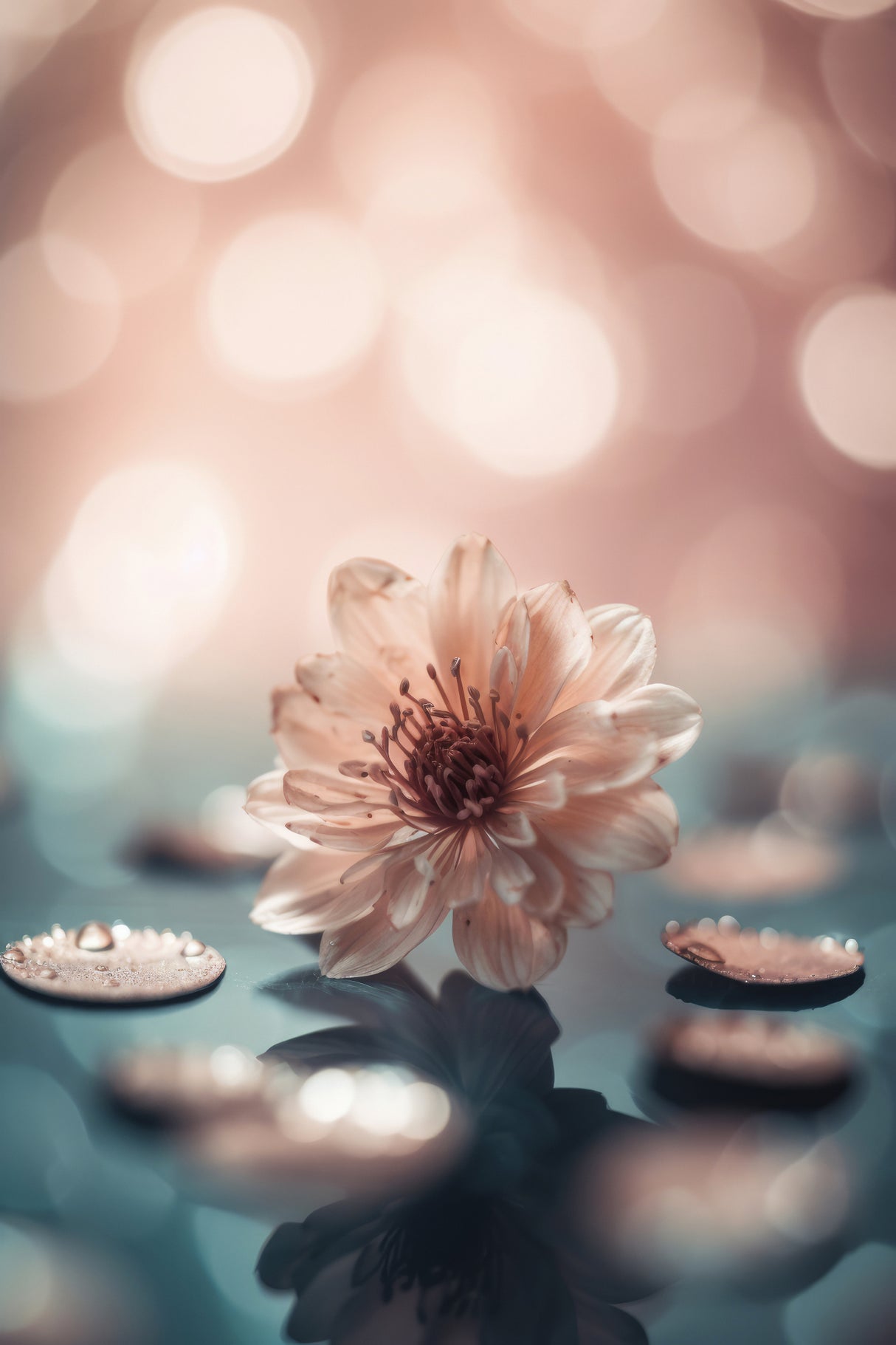 Coral Blossom Poster och Canvastavla