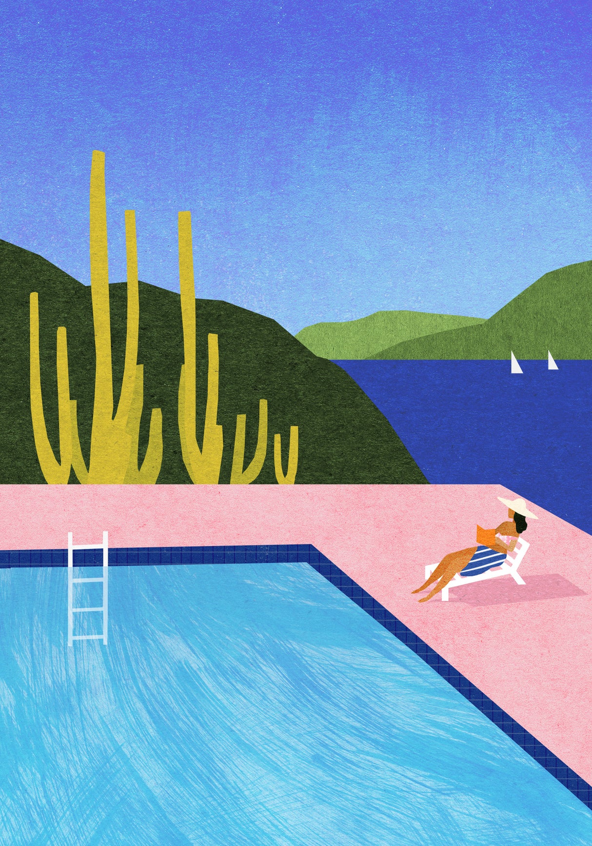 Swimming Pool Poster och Canvastavla