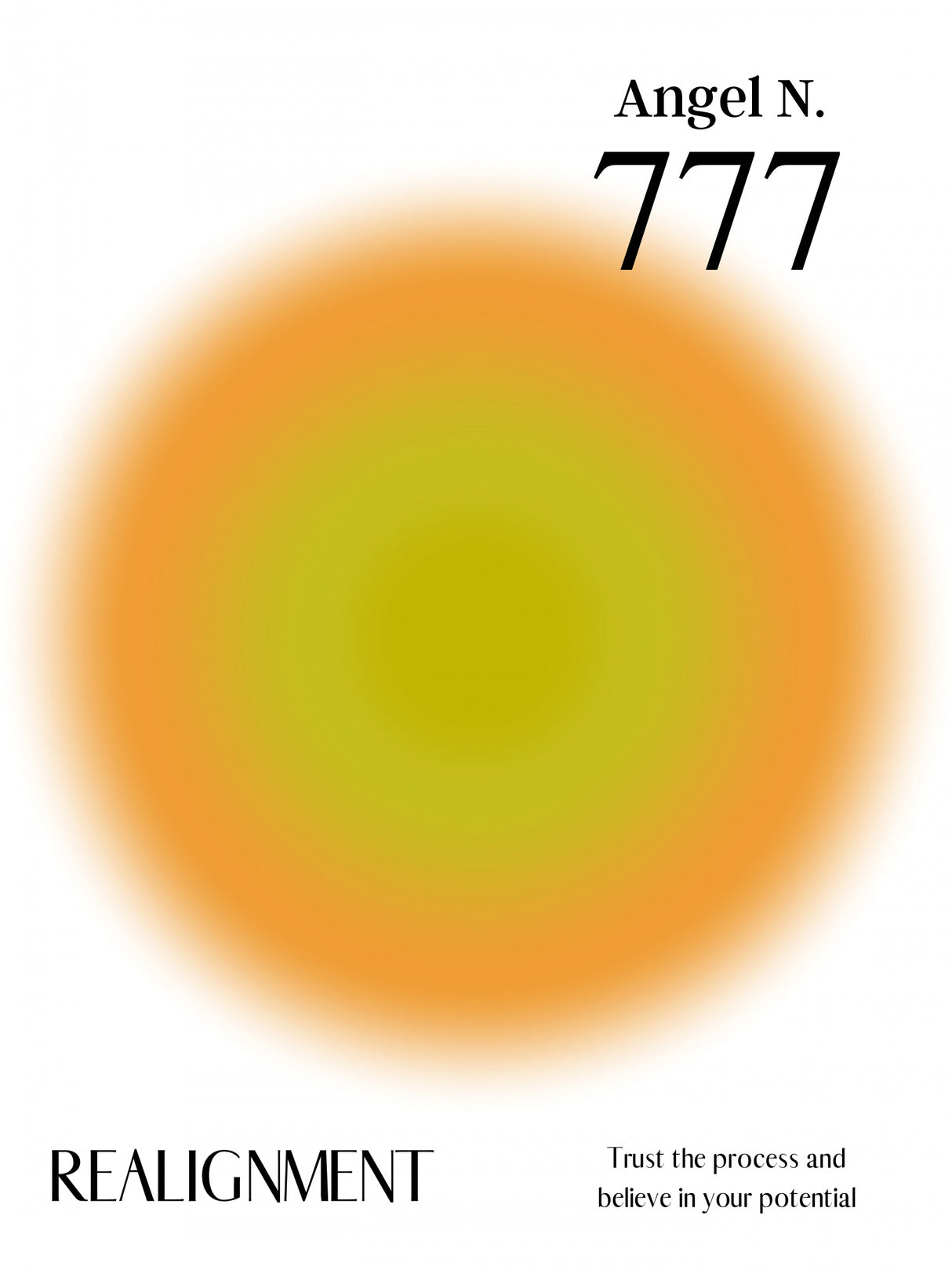 Angel Number 777 Poster och Canvastavla