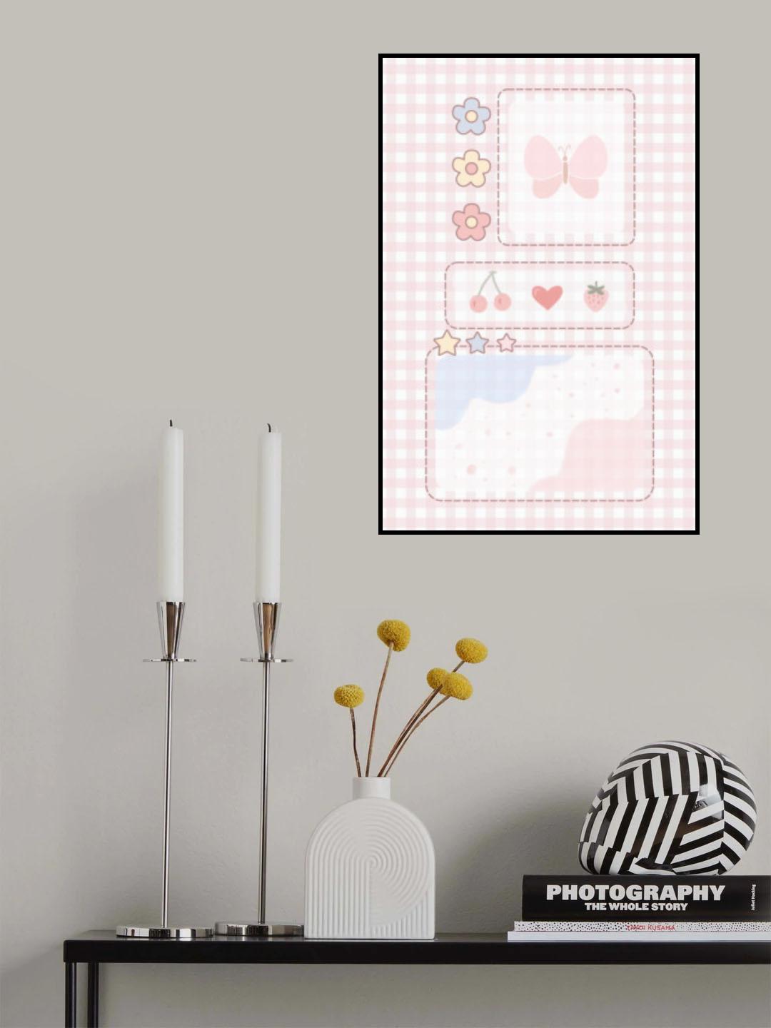 Pink Aesthetic Poster och Canvastavla