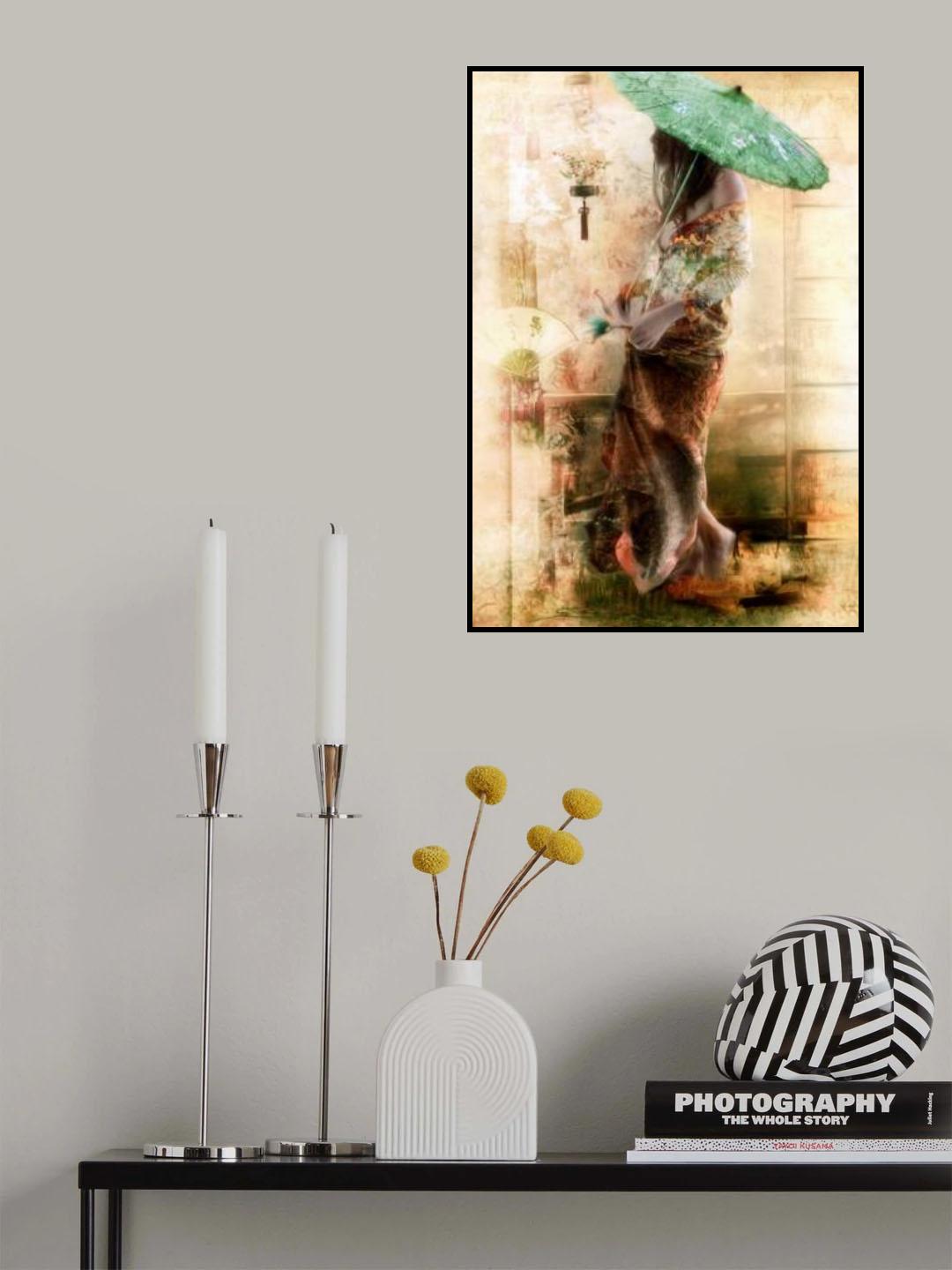 '...the lady with the umbrella...' Poster och Canvastavla