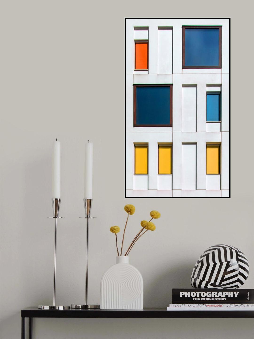 a colorful facade Poster och Canvastavla