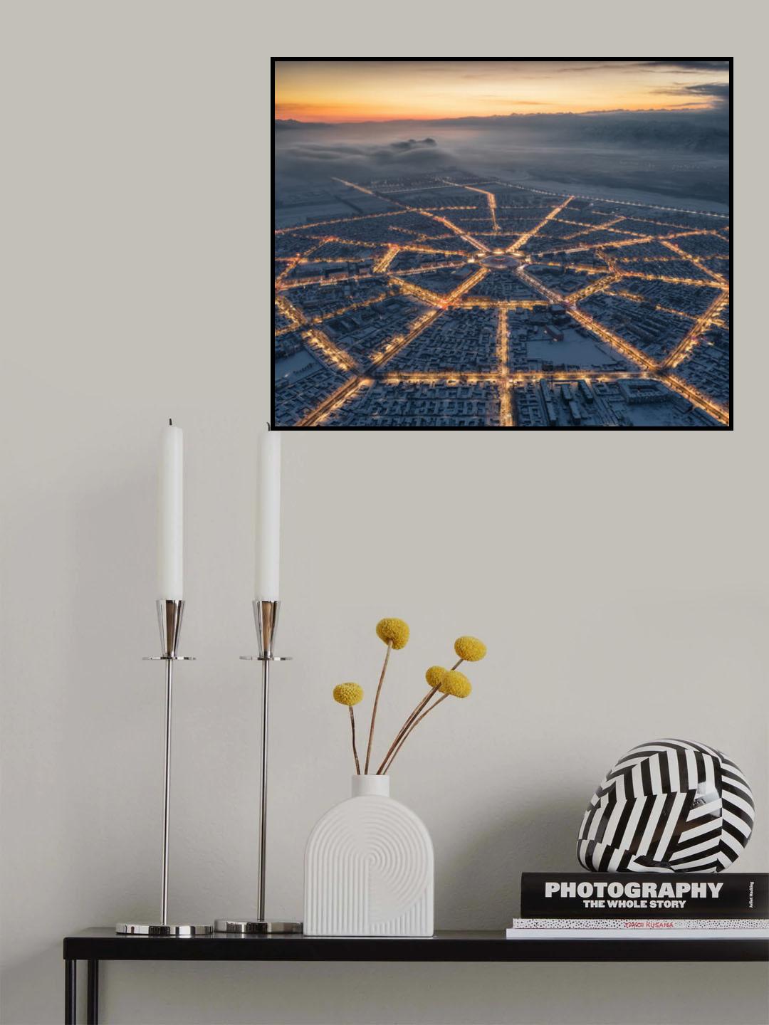 eight diagram city Poster och Canvastavla