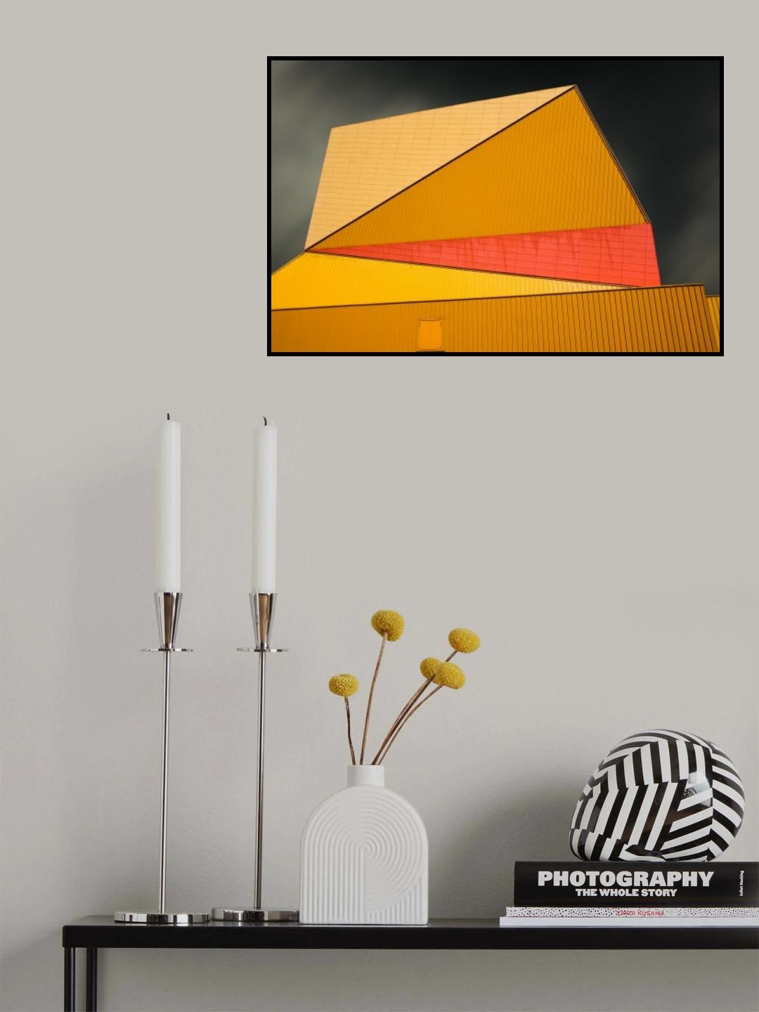 The yellow roof Poster och Canvastavla