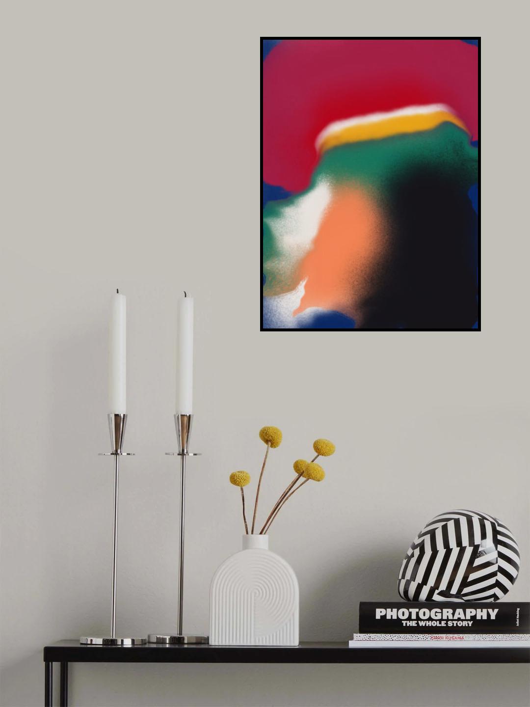 Slow Spread Colors Poster och Canvastavla