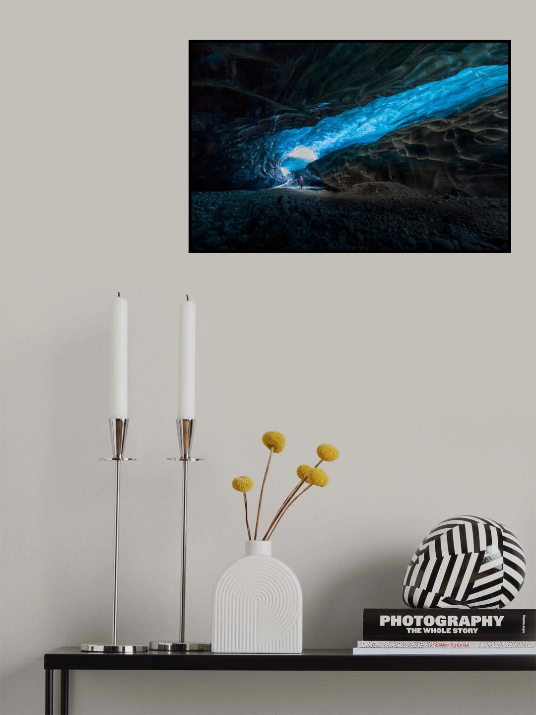 Icy neon light Poster och Canvastavla