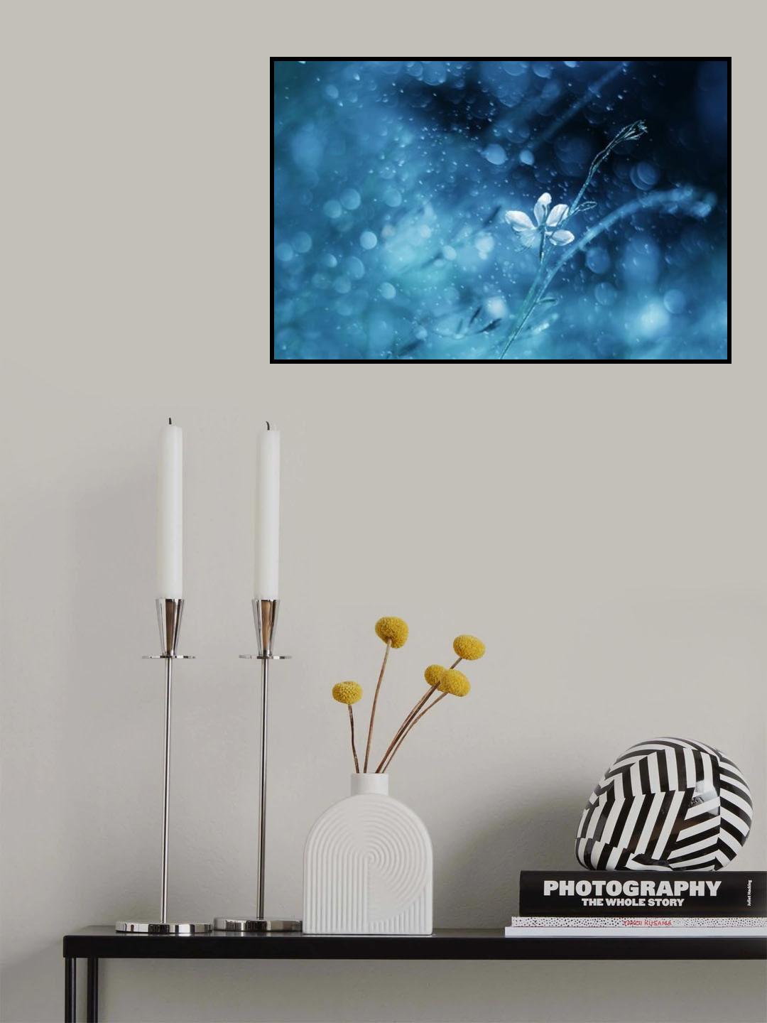 Ephemeral Blue Poster och Canvastavla