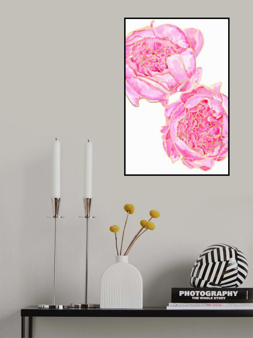 Sally's peonies Poster och Canvastavla
