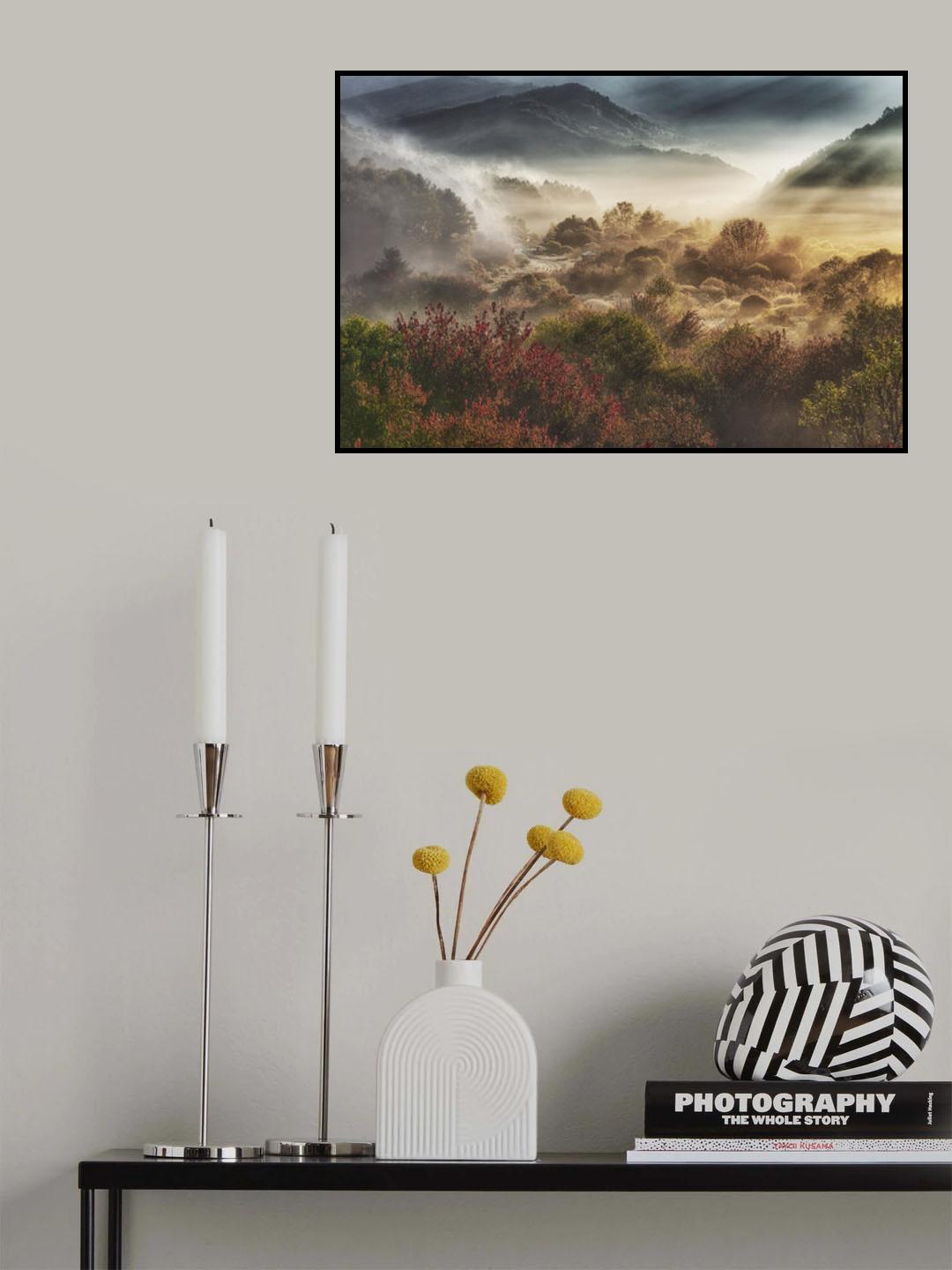 mysticall autumn morning (secret garden) Poster och Canvastavla
