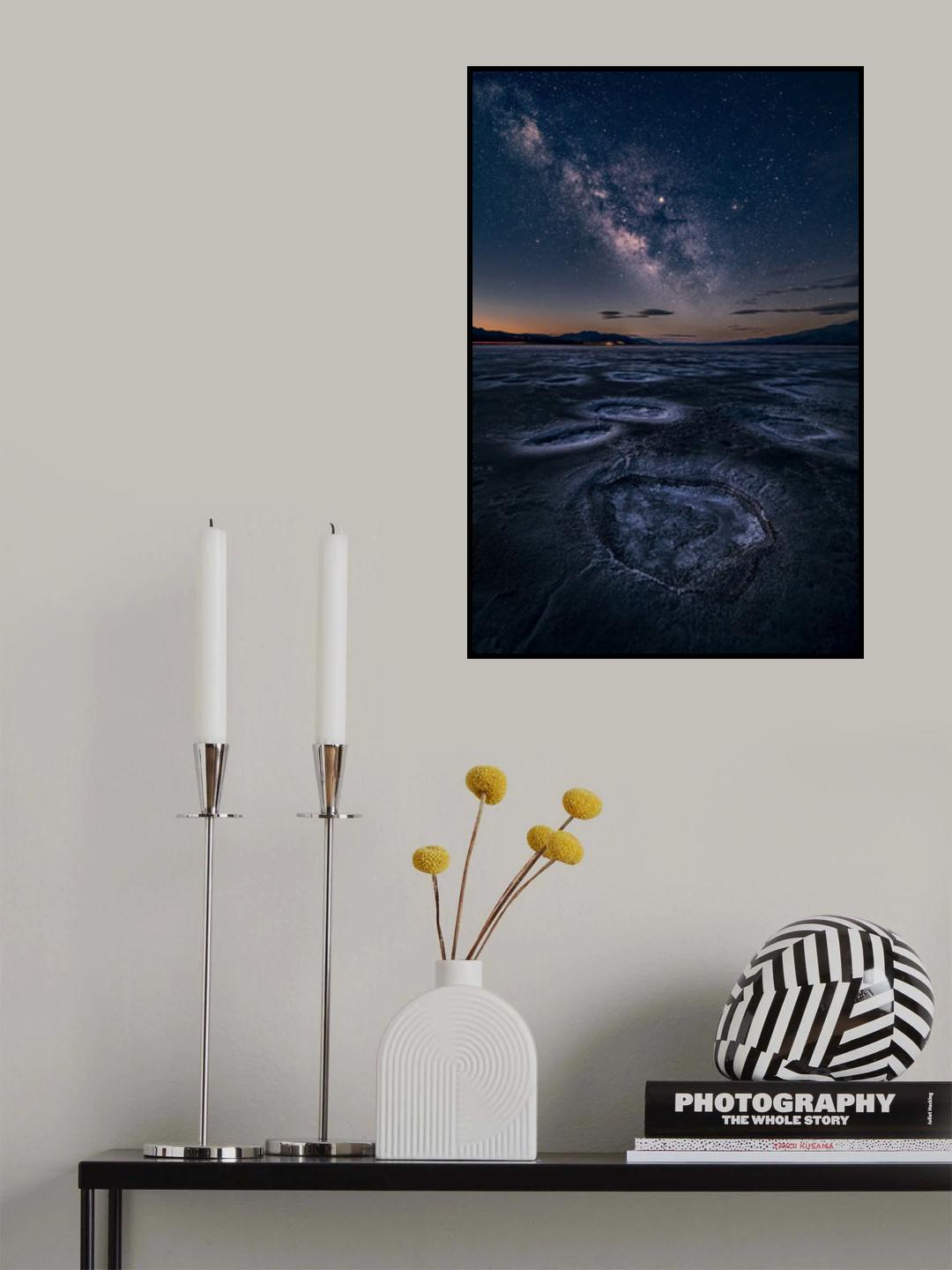 Starry Night at Death Valley Poster och Canvastavla