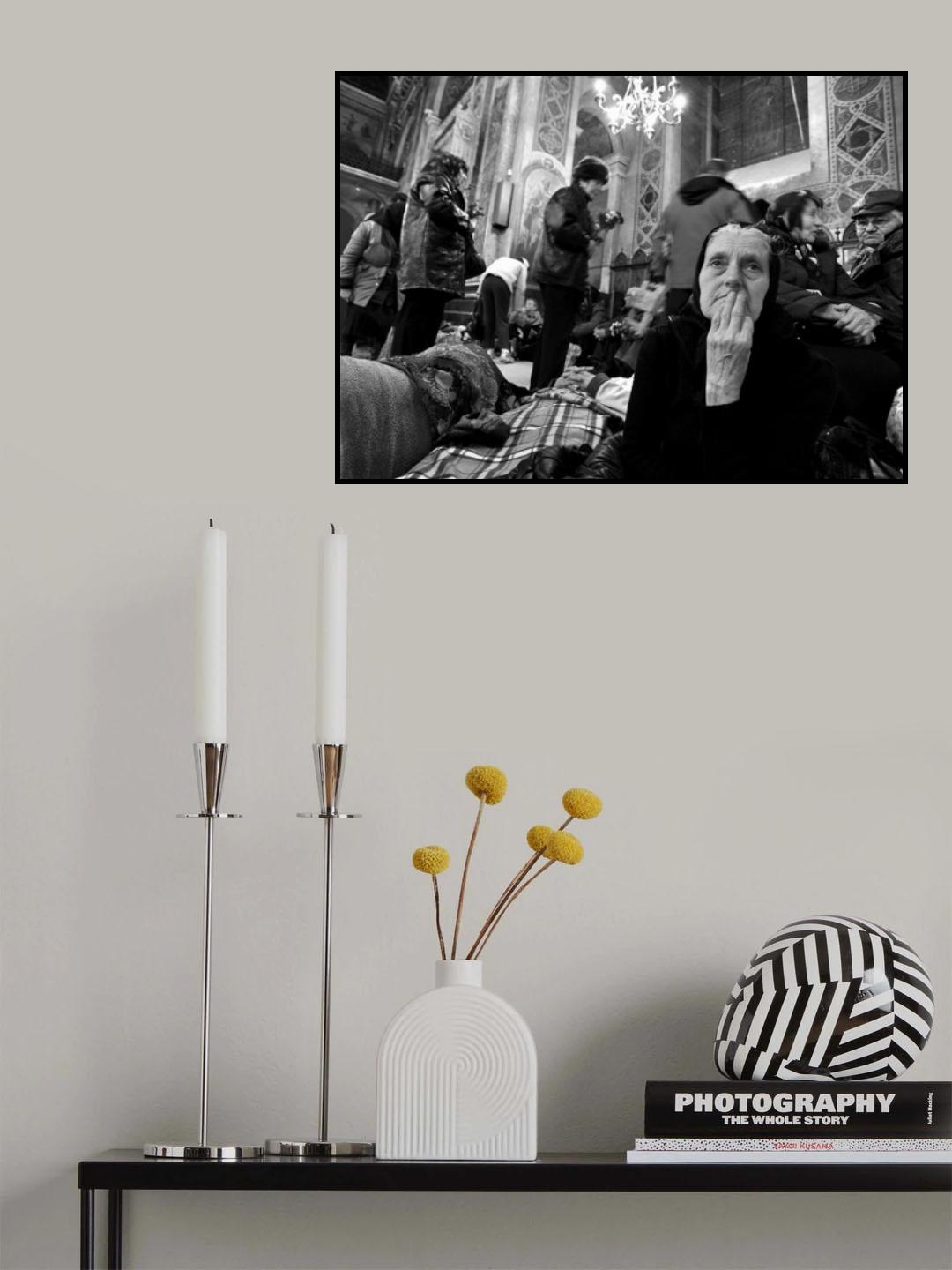 Pilgrim at Saint Parascheva Poster och Canvastavla