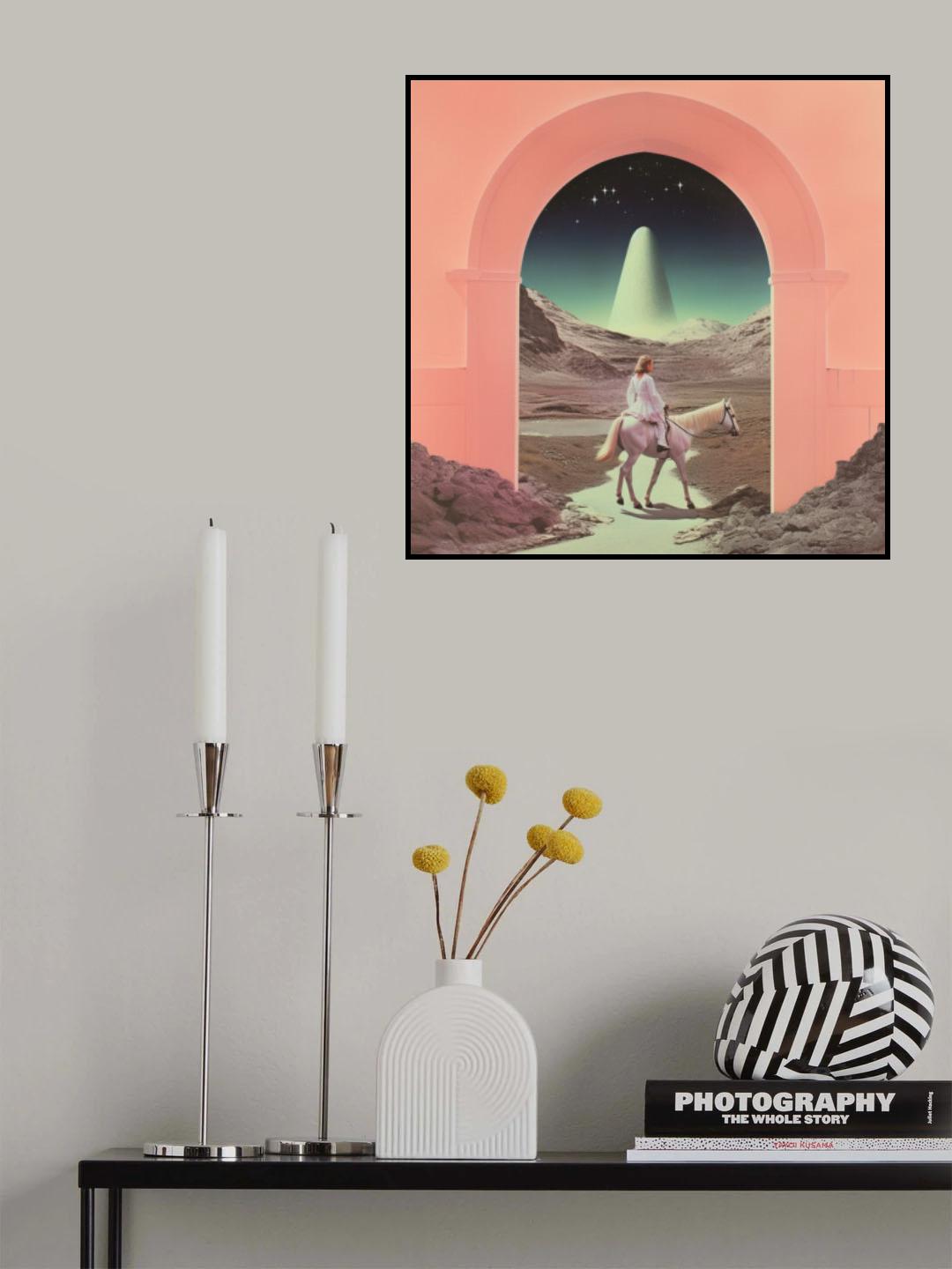 Entering A New World Collage Art Poster och Canvastavla