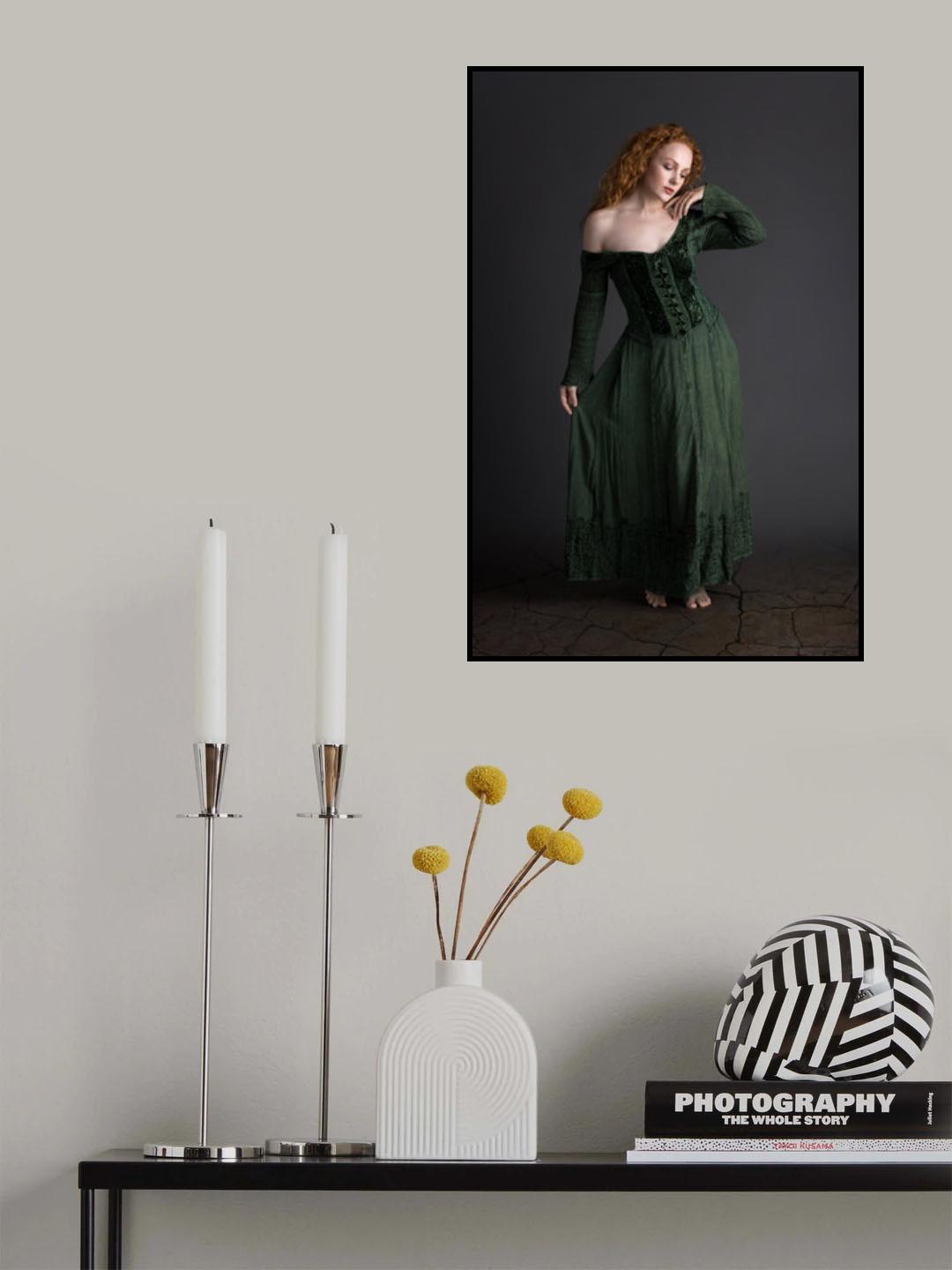 green dress Poster och Canvastavla