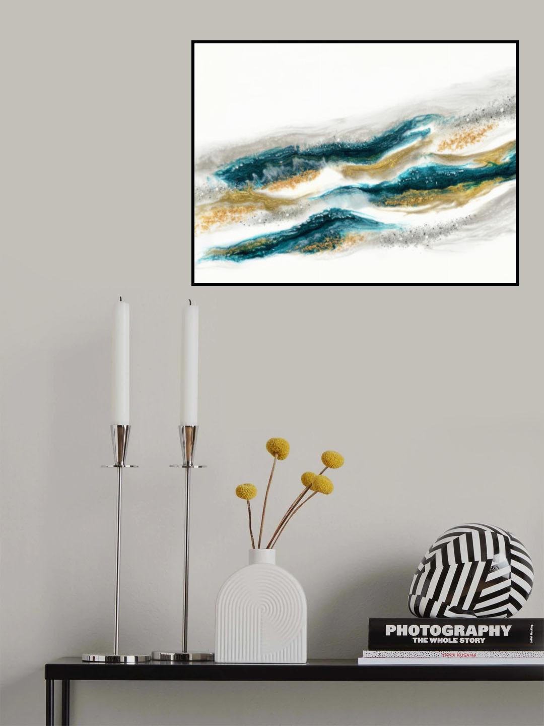 Emerald Gold Poster och Canvastavla