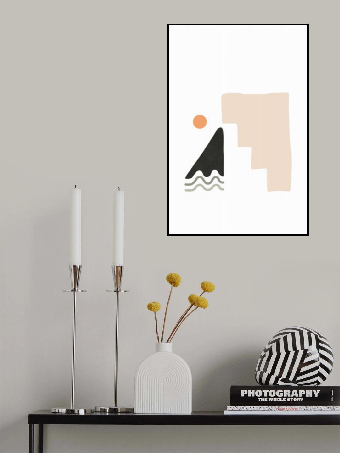 Tropical Villa Color and Shapes 29 Poster och Canvastavla